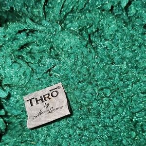 Thro by Marlo Lorenz Bright Green Textured Throw Blanket